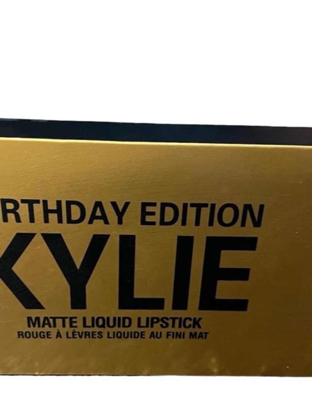 Kylie Birthday Edition Matte Liquid Lipstick - Gold Packaging